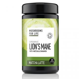 Mushrooms for Life | Bio Latté nápoj - Hericium & Matcha Obsah: 110g - 20 dávek