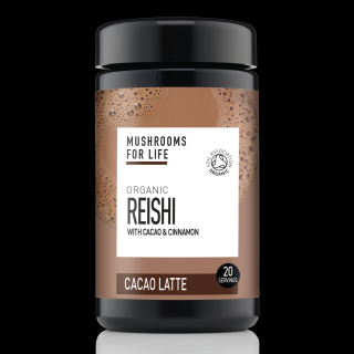 Mushrooms for Life | Bio Latté nápoj - Reishi & Cacao Obsah: 140g - 20 dávek