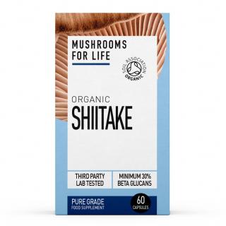 Mushrooms for Life | Bio Shiitake (Houževnatec jedlý) kapsle