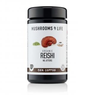 Mushrooms4Life | Adaptogenní instantní káva Reishi- 3.2 g Obsah: 80g - 25 dávek