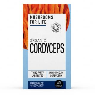 Mushrooms4Life | Bio Cordyceps (Housenice čínská) kapsle - 60 ks