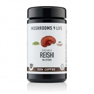 Mushrooms4Life | Bio Zklidňující instantní káva - Reishi - 25 dávek Obsah: 80g - 25 dávek