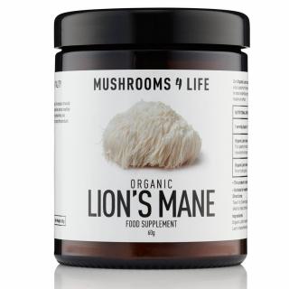 Mushrooms4Life | Hericium (Korálovec ježatý) v prášku - 60 g