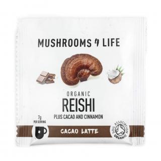 Mushrooms4Life | Kakaové latté - Reishi & Cacao - 7 g Obsah: 7g - 1 dávka