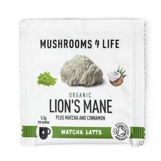 Mushrooms4Life | Kokosové latté - Hericium & Matcha - 5.5 g, 55 g, 110 g Obsah: 5.5g - 1 dávka