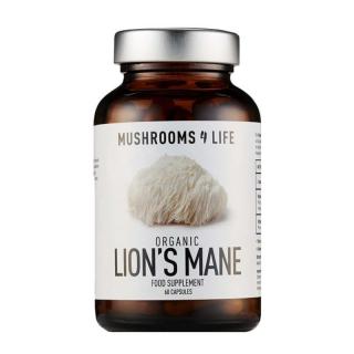 Mushrooms4Life | Korálovec ježatý kapsle - Hericium - 60 ks