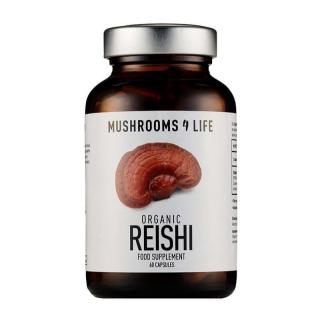 Mushrooms4Life | Lesklokorka lesklá kapsle - Reishi - 60 ks