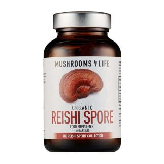 Mushrooms4Life | Lesklokorka lesklá kapsle - Reishi spóry - 60 ks
