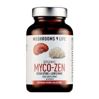Mushrooms4Life | Směs reishi spór a hericium - Myco-Zen - 60 ks