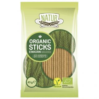 NATUR | Bio Slané pšeničné tyčinky natural - 45 g