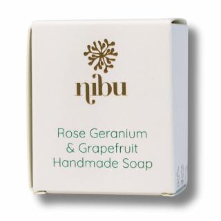 Nibu Naturals | Kompaktní tuhé mýdlo - Muškát a grep - 50 g