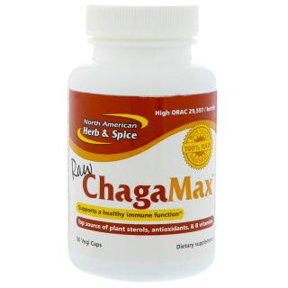 North American Herb & Spice | Divoká čaga a oregano - Raw ChagaMax - 90 kapslí Obsah: 90 ks