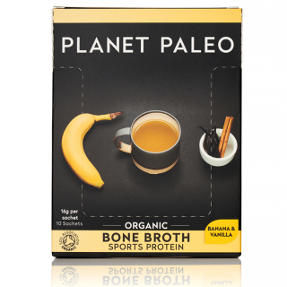 Planet Paleo | Bio sušený protein - BANÁN VANILKA - 16 g, 160g, 240 g, 480 g Obsah: 160 g
