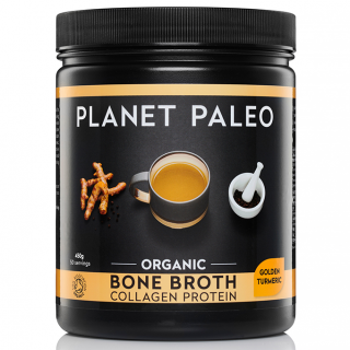 Planet Paleo | Bio Sušený vývar a protein - KURKUMA - 9 g, 90 g, 225 g, 450 g Obsah: 450 g