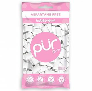 Přírodní žvýkačky bez aspartamu a cukru - Bubblegum | PÜR Obsah: 55 ks