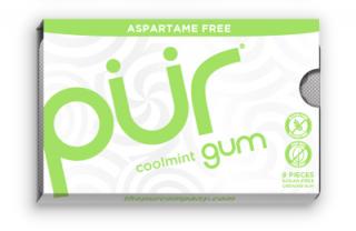 Přírodní žvýkačky bez aspartamu a cukru - Coolmint | PÜR Obsah: 9 ks