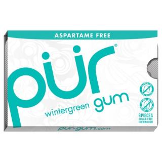 PÜR | Žvýkačky bez aspartamu - Wintergreen - 9 ks, 55 ks Obsah: 9 ks