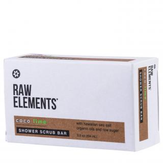 Raw Elements | Tuhé exfoliační mýdlo - Coco Lime