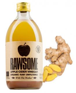 Rawsome Vinegars | BIO jablečný ocet - 500 ml Příchutě: Zázvor & kurkuma