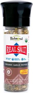 Real Salt™ - Ochucená mořská sůl  S bio česnekem a pepřem - 94 g