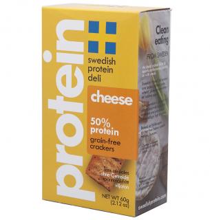 Swedish Protein Deli | Proteinové krekry s příchutí sýru - 60 g