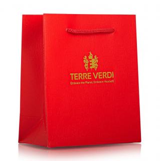 Terre Verdi | Červená dárková taška