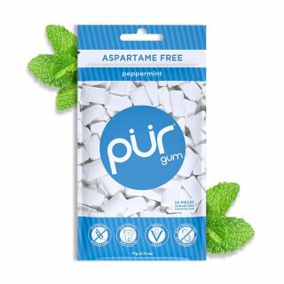 The PUR Company | Xylitol žvýkačky PÜR - Peppermint - 9 ks, 55 ks Obsah: 55 ks