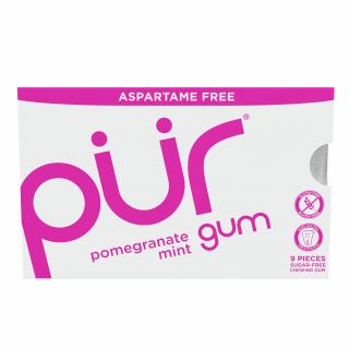 The PUR Company | Xylitol žvýkačky PÜR  - Pomegranate Mint - 9 ks, 55 ks Obsah: 9 ks