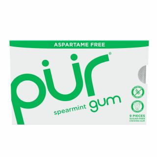 The PUR Company | Xylitol žvýkačky PÜR - Spearmint - 9 ks, 55 ks Obsah: 9 ks