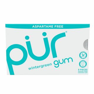 The PUR Company | Xylitol žvýkačky PÜR - Wintergreen - 9 ks, 55 ks Obsah: 9 ks