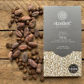 Tosier | 70% tmavá čokoláda s kávou - Kolumbie - 60 g