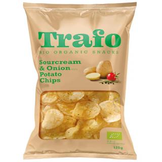 TRAFO | Bio Brambůrky se zakysanou smetanou a cibulí
