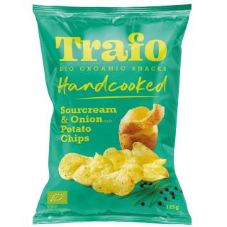 TRAFO | Bio Kotlíkové brambůrky se zakysanou smetanou a cibulí