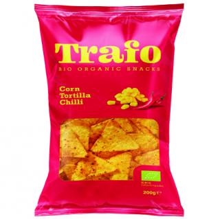 TRAFO | Bio Tortilla chipsy s příchutí chilli Obsah: 200 g
