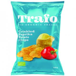 TRAFO | Bio Vroubkované brambůrky s paprikou