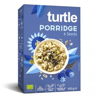 Turtle | Bio Ovesná kaše - 6 Seeds - 450 g