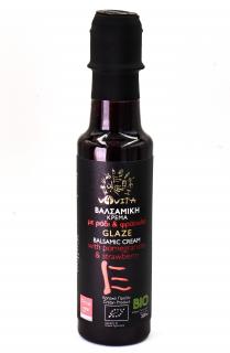 v4vita | Bio Balzamikové glazé - granátové jablko a jahoda - 200 ml