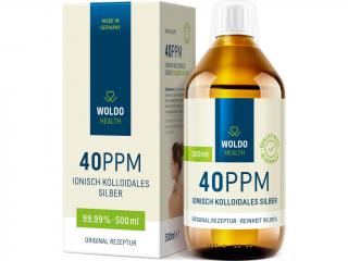 WoldoHealth | Koloidní stříbro 40 ppm - 500 ml