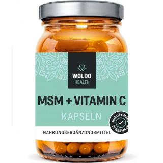 Woldohealth | MSM s vitamínem C - 180 kapslí