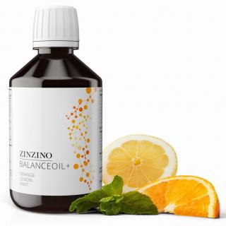 ZINZINO - Nejkvalitnější OMEGA 3 RYBÍ OLEJ  - BALANCE OIL+ Příchuť: Pomerančovo-citronová-mátová