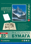 Fotopapír Lomond, lesklý, A4, 25 listů, 12x d:60, samolepící