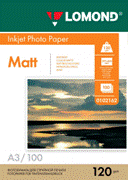 Fotopapír Lomond, matný, 120 g/m2, A3, 100 listů