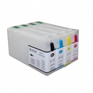 Kompatibilní plnitelné cartridge Epson T7012, T7013, T7014, T7011 + 4x100 ml ink