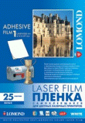 samolepící fólie Lomond pro laserový tisk, průhledná, matná, A4/25 listů, 100mic