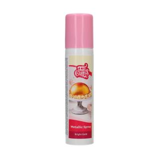 Barva v spreji FunCakes - Tmavě zlatá 100ml