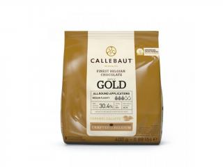 Belgická čokoláda CALLEBAUT - GOLD - 30,4 % - 400 g