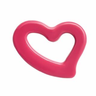 Čokoládové srdce duté růžové 5x3,5cm (1kus)