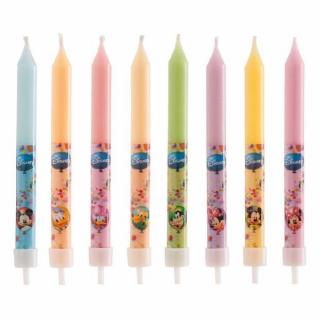 Dortové svíčky barevné Mickey a přátelé 9cm - Dekora