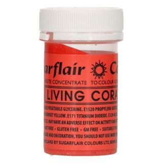 Gelová barva Sugarflair (25 g) LIVING CORAL