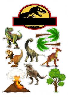 jedlý papír - Dinosauři (velikost A4)